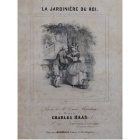 HAAS Charles La Jardinière du Roi Chant Piano ca1840