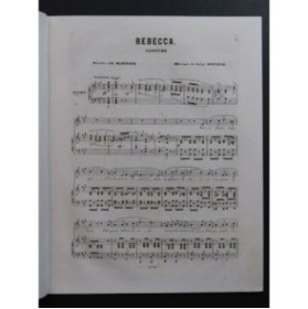 BORDÈSE Luigi Rebecca Chant Piano ca1860