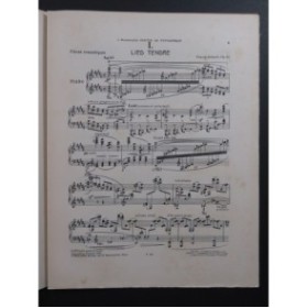 SCHMITT Florent Lied tendre Piano 1913