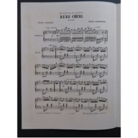 COURTOIS Paul Bébé Chéri Piano ca1880