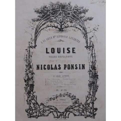 PONSIN Nicolas Louise Piano ca1860