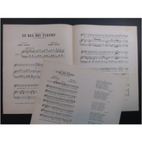 PETIT Albert Le Bal des Fleurs Chant Piano ca1880