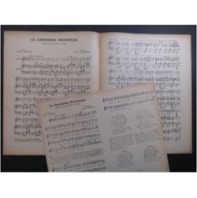 CREMIEUX Octave Le Jardinier Provençal Chant Piano 1924