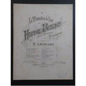 BERLIOZ Hector La Damnation de Faust No 6 Piano Violon ca1882