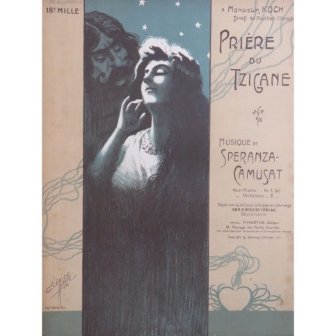 SPERANZA-CAMUSAT Prière du Tzigane Mandoline 1907