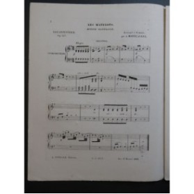 LE CARPENTIER Adolphe Les Matelots Fantaisie Piano 4 mains ca1850