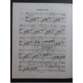 LOUIS N. Prière de Noë Chant Piano ca1840