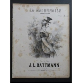 BATTMANN J. L. La Maconnaise Piano 1856