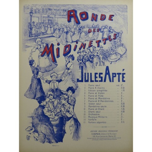 APTÉ Jules Ronde des Midinettes Piano