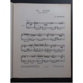 DANIELE A. Mi Alma Tango Piano 1913