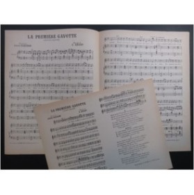 GOCHT C. La première Gavotte Chant Piano ca1880