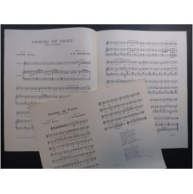 MARCHETTI F. D. Amours de Paris Chant Piano 1904