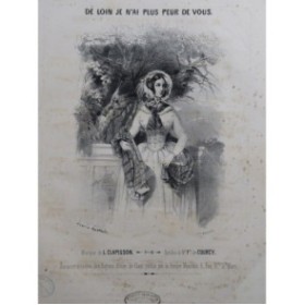 CLAPISSON Louis De loin je n'ai plus peur de vous Nanteuil Chant Piano ca1840