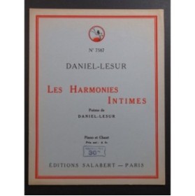 DANIEL-LESUR Les Harmonies Intimes Chant Piano 1932