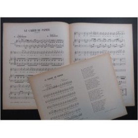 TROJELLI A. Le cahier de papier Chant Piano ca1880
