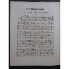 HENRION Paul Doux rayon de soleil Chant Piano ca1856