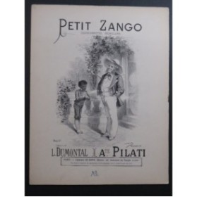 PILATI A. Petit Zango Chant Piano ca1880