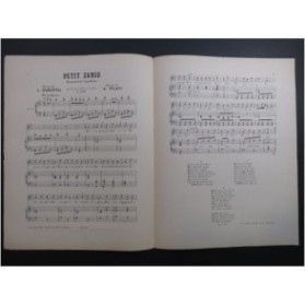 PILATI A. Petit Zango Chant Piano ca1880