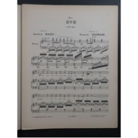 HERRMANN Rodolphe L'Été Chant Piano ca1902