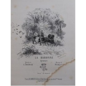 HERVÉ La Baronne Chant Piano ca1888