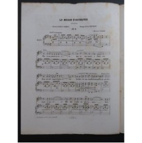 HENRION Paul La maison d'autrefois Chant Piano 1858