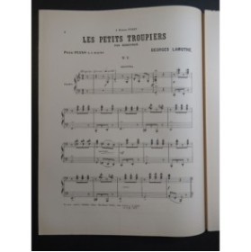 LAMOTHE Georges Les Petits Troupiers Piano 4 mains