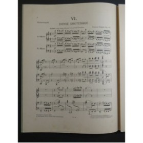 SCHMITT Florent Danse Grotesque op 43 Piano 4 mains 1912
