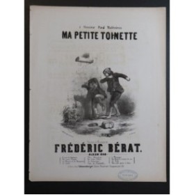 BÉRAT Frédéric Ma Petite Toinette Chant Piano 1848