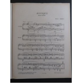 RABEY René Adoreïs Piano 1911