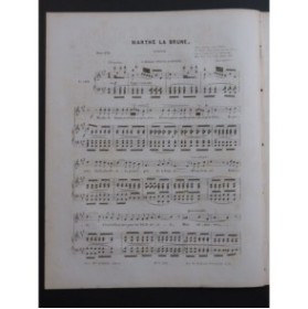 CLAPISSON Louis Marthe la Brune Chant Piano ca1840