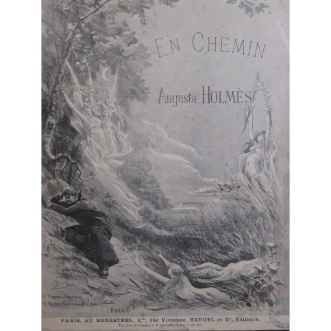 HOLMÈS Augusta En Chemin Piano Chant ca1899