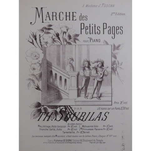 SOURILAS  Th. Marche des Petits Pages Piano