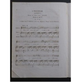 ALLART Ag. L'Inquiétude Chant Piano ou Harpe ca1820