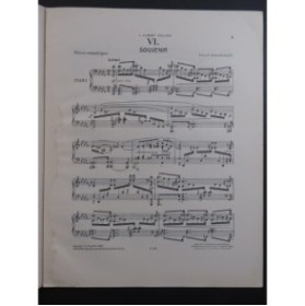 SCHMITT Florent Souvenir Piano 1912