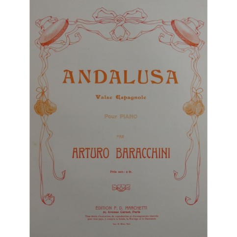 BARACCHINI Arturo Andalusa Piano