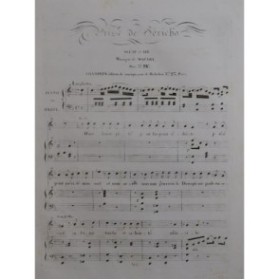 MOZART W. A. Prise de Jéricho Scène et Air Chant Piano ou Harpe ca1820
