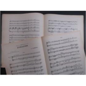 LANDAIS A. Évocation Violon Piano 1908
