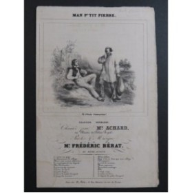 BÉRAT Frédéric Man p'tit Pierre Chant Guitare ca1830