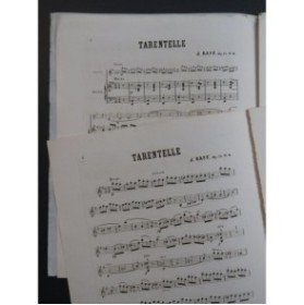 RAFF Joachim Tarentelle op 85 Piano Violon ca1869