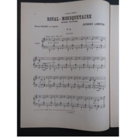 LAMOTHE Georges Royal-Mousquetaire Piano 4 mains