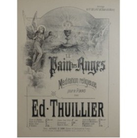 THUILLIER Edmond Le Pain des Anges Piano Violon ca1880