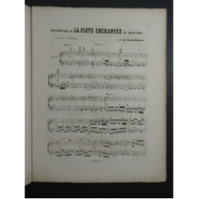 MOZART W. A. La Flûte Enchantée Ouverture Piano 4 mains ca1862