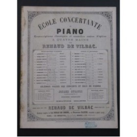 DE VILBAC Renaud Pavane du XVIe siècle Piano 4 mains ca1873