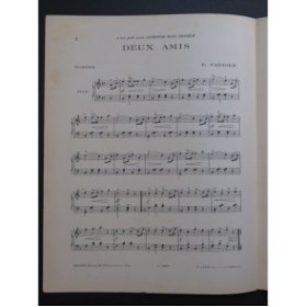 FAUGIER F. Deux Amis Schottisch Piano ca1915