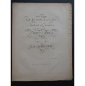 DUSSEK J. L. La Consolation Piano ca1840