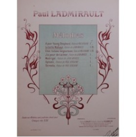LADMIRAULT Paul La Belle Mahaut Chant Piano ca1900