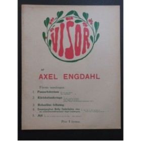 Visor af Axel Engdahl 5 Pièces Chant Piano ca1918
