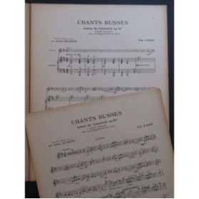 LALO Edouard Chants Russes Concerto op 29 Piano Violon