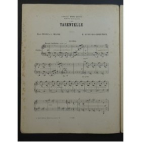 GENNARO-CHRETIEN H. Tarentelle Piano 4 mains