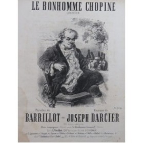 DARCIER Joseph Le Bonhomme Chopine Nanteuil Chant Piano ca1870